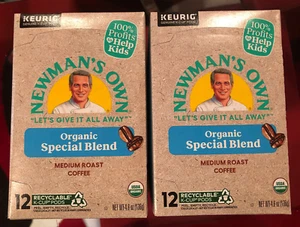 NEWMAN'S OWN ORGANICS NEWMAN'S SPECIALE MISCELA CUPPE MEDIE ARROSTO 24 CARATI 2-12CT SCATOLA - Foto 1 di 2