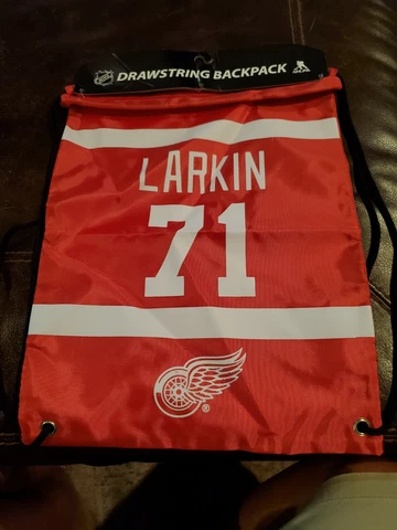 Detroit Red Wings -Dylan Larkin #71 Player Drawstring NHL Hockey Backpack - NIB Cover