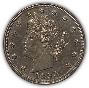 1893 Liberty Head V Nickel Proof PF Coin #23630 - Picture 1 of 4