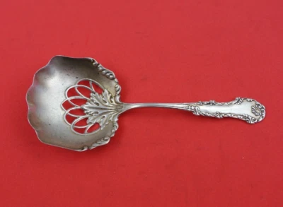 George III by Frank Whiting Sterling Silver Nut Spoon Pierced 4 5/8" Serving - Image 1 of 3