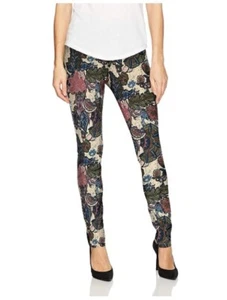 SLIM-SATION Women's Plus Size Ponte Leggings, Multi-Floral(Fan Floral) 3XL - Picture 1 of 2