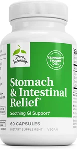 Terry Naturally Stomach & Intestinal Relief - 60 Capsules - Soothing GI Support - Picture 1 of 7