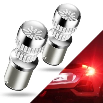 2X LED Brake Stop Tail Light Bulbs 1157 7528 2057 BAY15D Red Super Bright AUXITO - Image 1 of 4