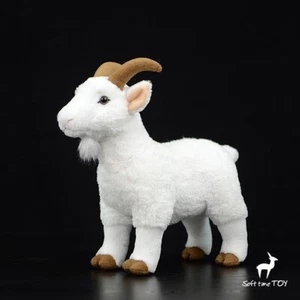Simulation White Goat Plush Doll 29cm 11.5'' Stuffed Animal Toy Kids Gifts - Picture 1 of 8