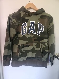 Gap Kids Size XLarge (12) Hoodie Camo Green Army r Logo Pullover NWOT  - Picture 1 of 6
