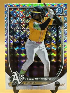 2025 Bowman Chrome Geometric Refractor Lawrence Butler #65 A’s Athletics /499 - Picture 1 of 6
