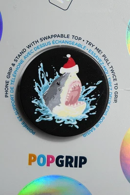 NEW POPGRIP Shark Ate Santa Popsockets PopGrip: Phone Holder & Stand  Christmas - Image 1 of 3