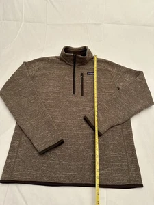 Patagonia Better Maglione Uomo Performance 1/4 Zip Pullover Outdoor Marrone MED - Foto 1 di 5