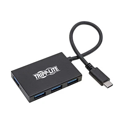 Tripp Lite USB C Hub 4-Port USB-A Compact USB 3.1 Gen 1 Portable Aluminum - Image 1 of 4