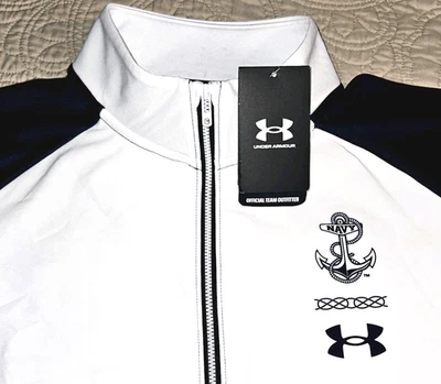 NUEVA CHAQUETA UNDER ARMOUR, PARA HOMBRE MEDIANA, AZUL MARINO⚓️GUARDIAMARINAS'23🍀IRLANDA🏈PRECIO DE VENTA SUGERIDO POR EL FABRICANTE 120,00 $ Foto 1 de 4
