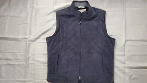 NEU PETER MILLAR HERREN CROWN GESTEPPT WILD LEDER GALXY WESTE JACKE GR XL - Bild 1 von 3