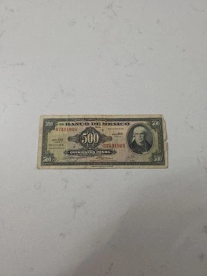 🇲🇽 Billete de 500 pesos de México 1978 en estado bastante bueno moneda mexicana American BC Foto 1 de 3
