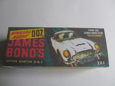 REPRO  CORGI JAMES BOND 007 ASTON MARTIN 261  - BOX ON LY SECOND GRADE - Image 1 of 2