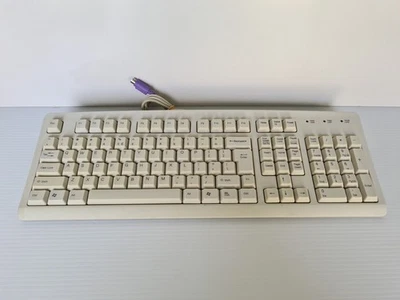 Beige Keyboard PS/2 Retro Gaming - Image 1 of 4