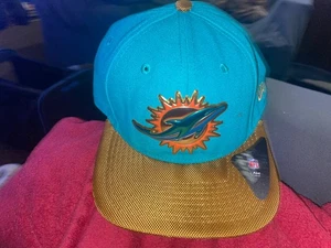 New Era Miami Dolphins Hat Throwback 9FIFTY Snapback Adjustable Can - Picture 1 of 3