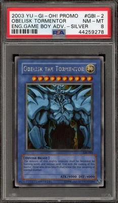 Yu-Gi-Oh! Obelisk The Tormentor Game Boy Advance Secret Rare Promo GBI-002 PSA 8 - Image 1 of 2