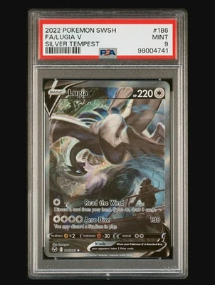 Lugia V (arte completo alternativo) 186/195 Silver Tempest Holo PSA 9 Foto 1 de 3