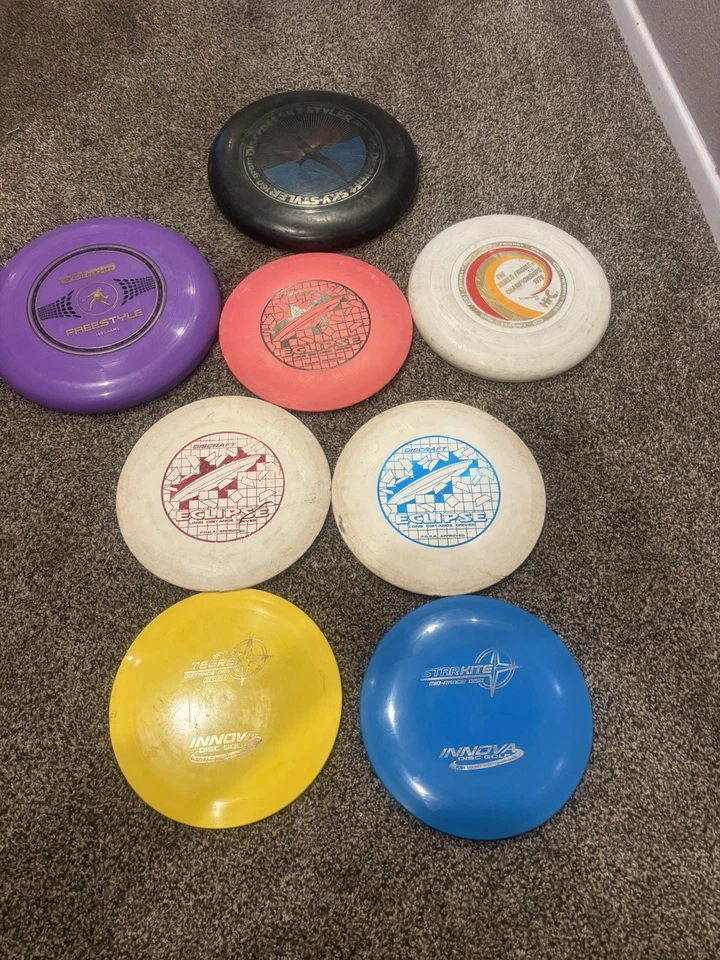 Lote de 8 discos de golf y discos voladores Discraft Innova Frisbee Styler Foto 1 de 4