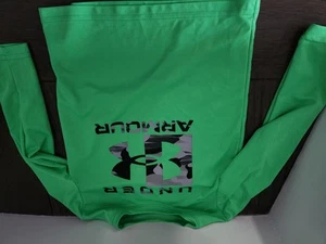 Boys Long Sleeve Under Armour Neon Green Shirt Size 4 - Picture 1 of 3