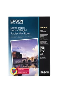 Epson C13S041256 Matte Heavyweight Papier Inkjet 167 g / m2 A4 One-sided, 50 Bla - Bild 1 von 7