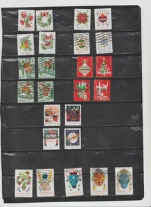 USA Used Stamps 2021 to 2025 Xmas and New Years all off paper VF - Picture 1 of 1