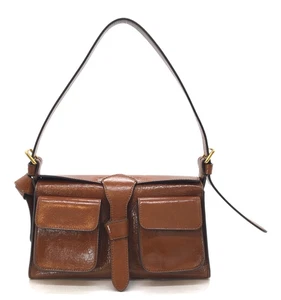 Bolso de Hombro Mulberry X Rejina Pyo Pequeño Blenheim Cuero Brillante Roble Marrón Usado - Imagen 1 de 9