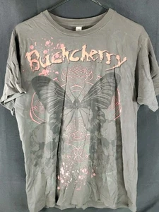 BUCKCHERRY Tour 2008 Pacific Graphic T-Shirt Donna Tg M Medium Teschio Farfalla - Foto 1 di 11