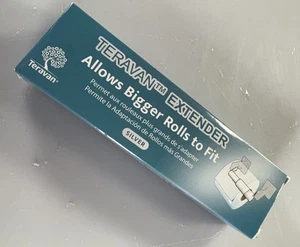 Teravan Extender for Extra Large Toilet Paper, Silver/Chrome, 1 Unit - Picture 1 of 5