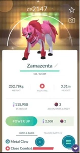 Pokémon Go Shiny Zamazenta - Ptc Have 80kstradust - Available - Picture 1 of 1
