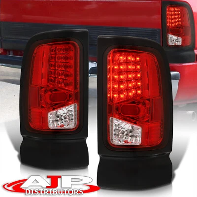 Red Len LED Replacement Tail Lights Lamps For 1994-2002 Dodge Ram 1500 2500 3500 Foto 1 de 4
