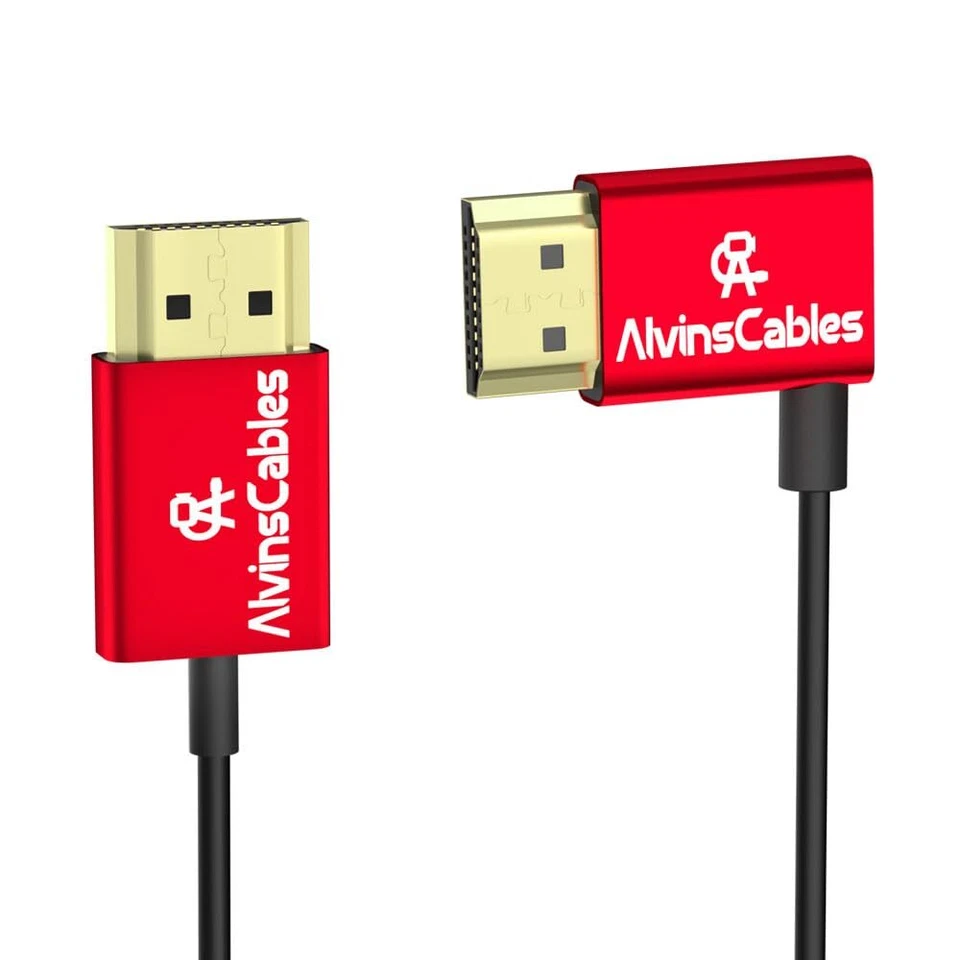 8K HDMI 2.1 Cable 48Gbps Ultra-Thin Right Angle for Canon/Panasonic/Atomos -SYNC - Image 1 of 4