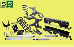 5"/7" Drop Kit + SHOCKS + NOTCH FOR 88-98 Chevrolet GMC C1500 W/1.25" ROTORS V8 - Picture 1 of 2
