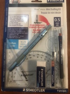 Staedtler Mars Micro Mini Drafting Kit - New Old Stock 9 Piece Kit Technical - Picture 1 of 8