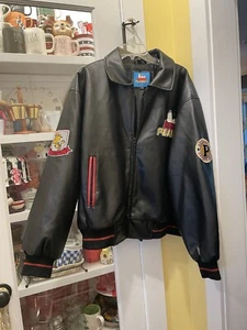 Peanuts Snoopy Charlie Brown Pleather Jacket XL - Picture 1 of 15