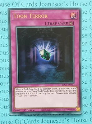 Toon Terror BLCR-EN069 Ultra Rare Yu-Gi-Oh Card 1st Edition New NM/LP - Image 1 of 3