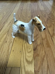 VTG Ceramic Beswick Wire-Head Terrier Dog Talavera Romulus Statue Airedale - Picture 1 of 19