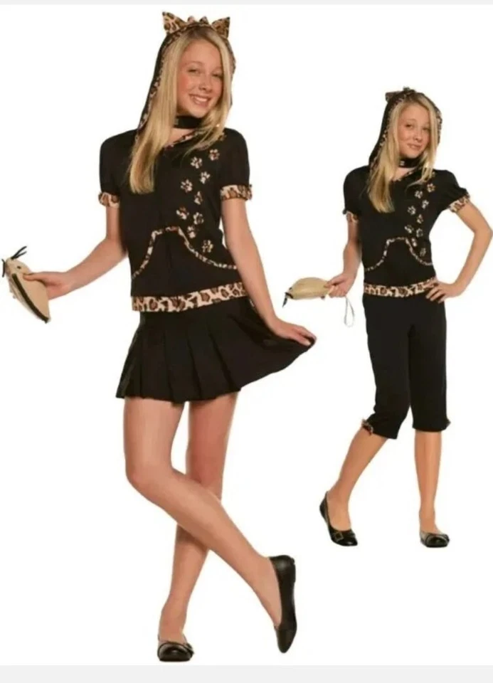 时髦猫小猫 6 件青少年服装 尺寸 m/l 由优雅时刻半身裙或裤子 — 第 1/4 张图片