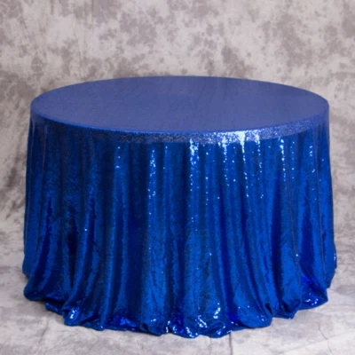 Mantel de lentejuelas brillantes azul real boda compromiso recepción fiesta decoración Foto 1 de 4