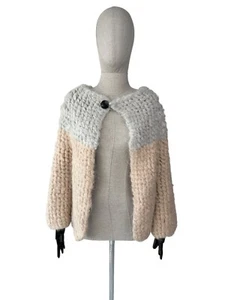 IRIS VON ARNIM 100% Alpaca Open Cardigan Chunky Knit XS/S - Picture 1 of 15