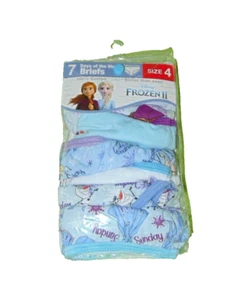 Frozen 2 Briefs Panties 4 Girls New 7 Pack - Picture 1 of 2