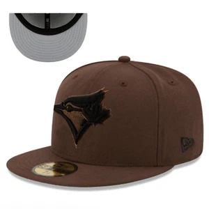 Toronto Blue Jays Authentic New Era 59FIFTY Fitted Cap - Brown 5950 Hat - Picture 1 of 1