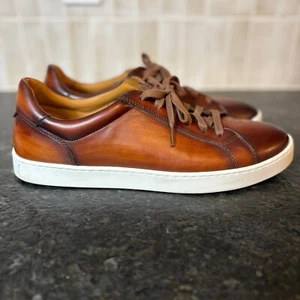 Magnanni Costa Lo Low Top Sneaker Cognac24441 Size 12 PRISTINE - Picture 1 of 7
