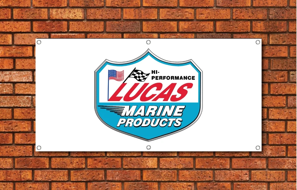 Lucas Oil Marine Products Garage Banner 2' X 4' Ft - Image 1 of 1