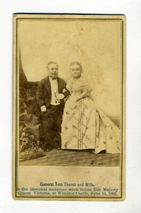 CDV – GEN. TOM THUMB AND WIFE – ANTHONY - Picture 1 of 2