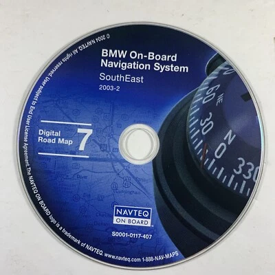 BMW On Board Navigation System South East 2003-2 S0001-0117-407 Map 7 - Image 1 of 4