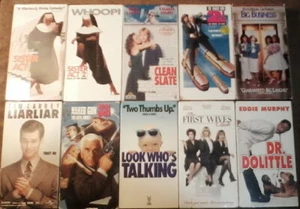 Lot of 10 COMEDY VHS Tapes - Clean Slate Look Who's Talking Big Business + - Picture 1 of 1
