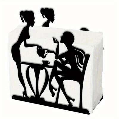 1 pieza Soporte de servilletas para mesas Dispensador de servilletas de metal para cocina vintage Foto 1 de 4