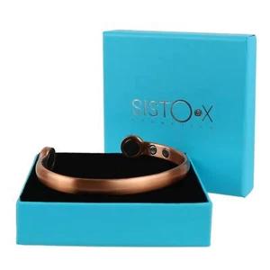 Elegant Super Strong Magnetic Bracelet/Bangle Antique Copper 6 Magnets Health Ra - Picture 1 of 7