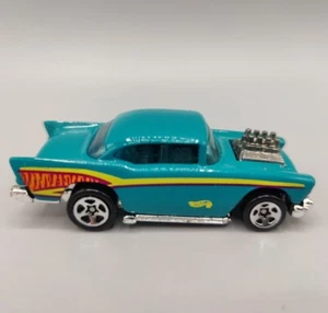Hot Wheels 1:64 1997 57' Chevy Bel-Air Teal 5SP Vintage Malaysia Rare #213 - Picture 1 of 8