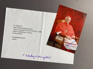 VARKEY VITHAYATHIL (†2011) cardinal  autograph signed convolute - Picture 1 of 2